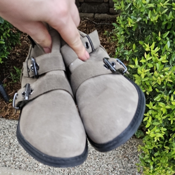 Nwot Kendall+Kylie Nori Suede Buckle Strap Moto Ankle Boot Tan Women's boots8,5M - Picture 8 of 16